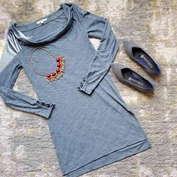 Pure + Good Cowled Jersey Yoga Tunic - Picture 3 of 8